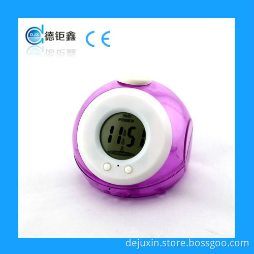 2015 promotional mini water battery clock